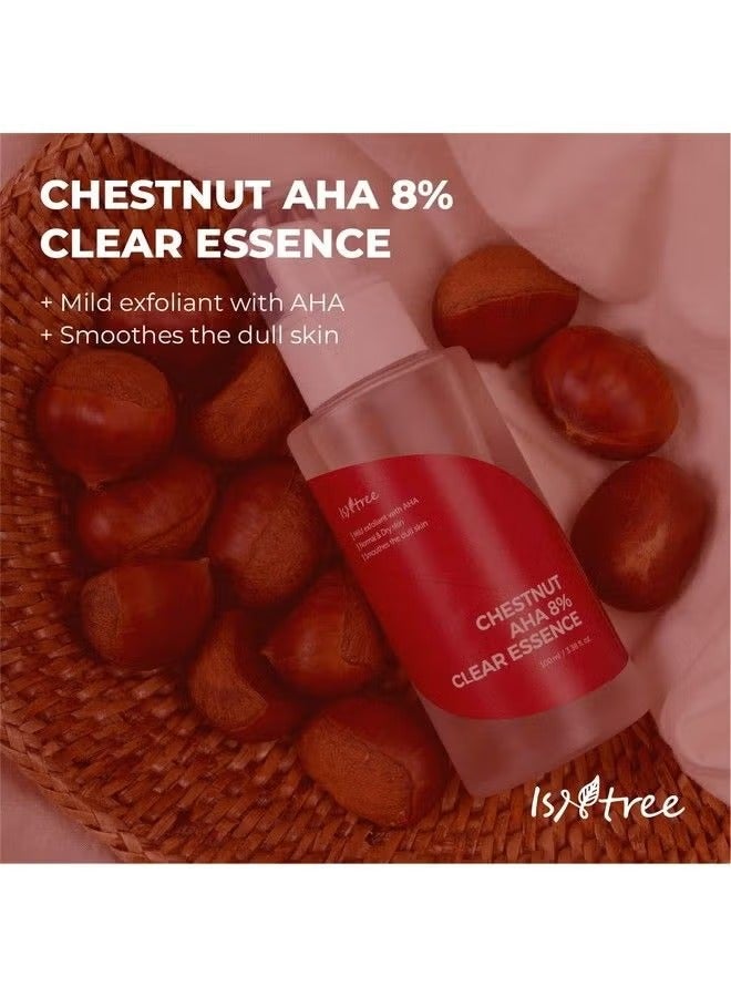 Isntree Chestnut AHA 8% Clear Essence 100ml - Image 2